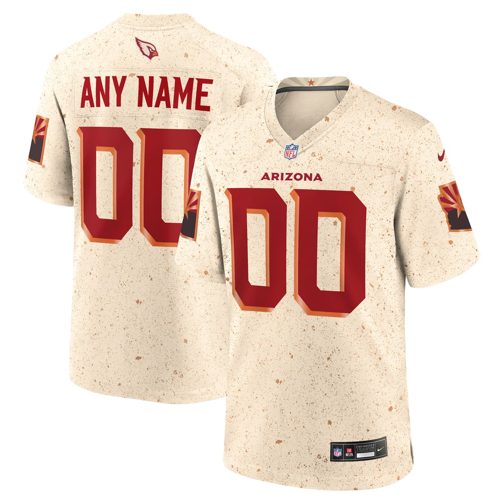 Men's Arizona Cardinals Natural Rivalries Collection Custom Game Jersey