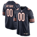 Men's Chicago Bears Navy Custom Game Jersey