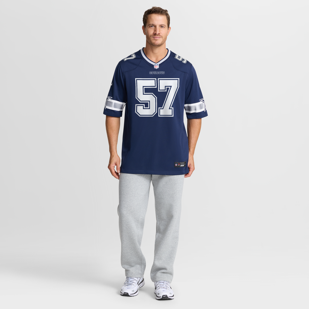 Men's Dallas Cowboys Malachi Lawrence Navy Team Game Jersey