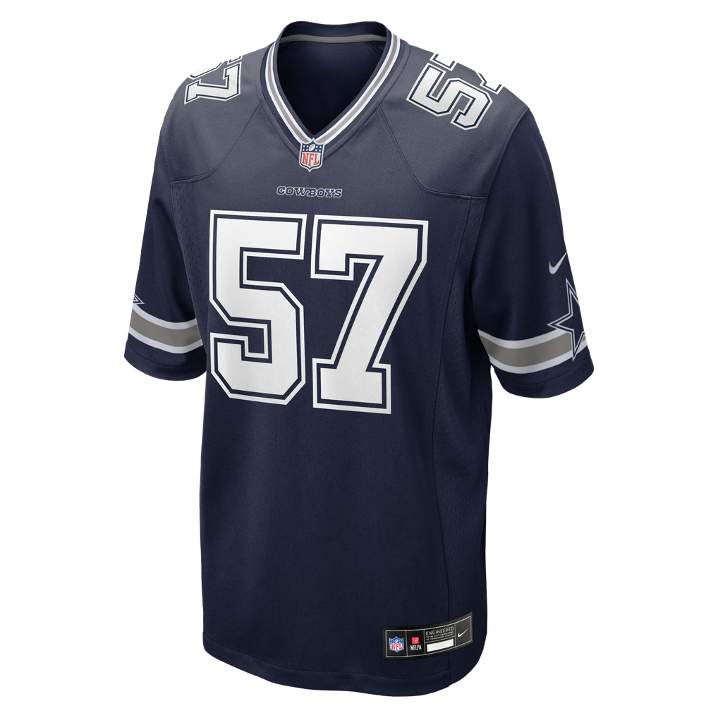 Men's Dallas Cowboys Malachi Lawrence Navy Team Game Jersey