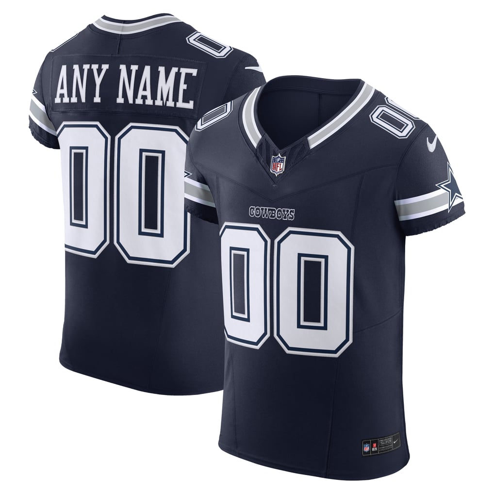 Men's Dallas Cowboys Navy Vapor F.U.S.E. Elite Custom Jersey