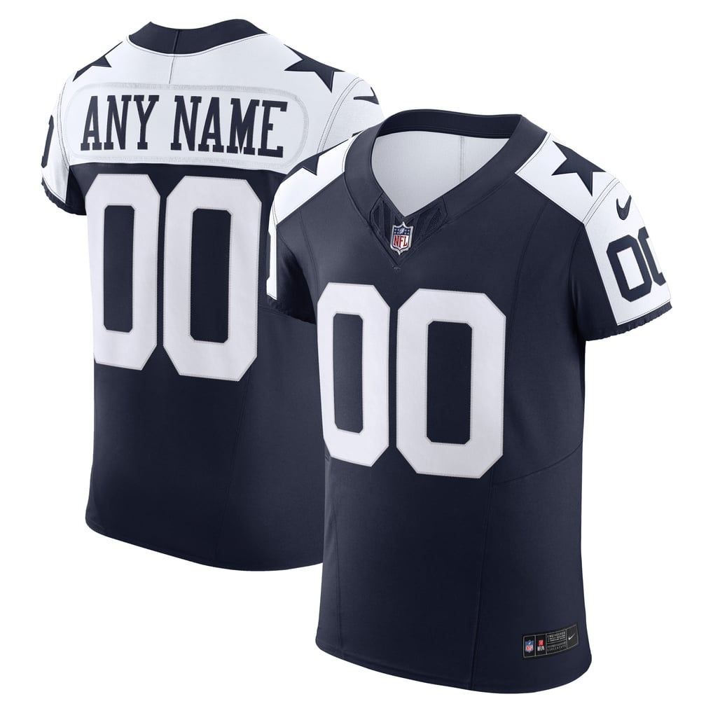 Men's Dallas Cowboys Navy Vapor F.U.S.E. Elite Custom Jersey