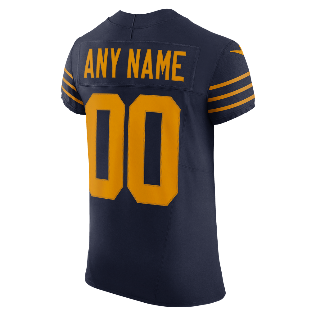 Men's Green Bay Packers Navy Alternate Vapor F.U.S.E. Elite Custom Jersey