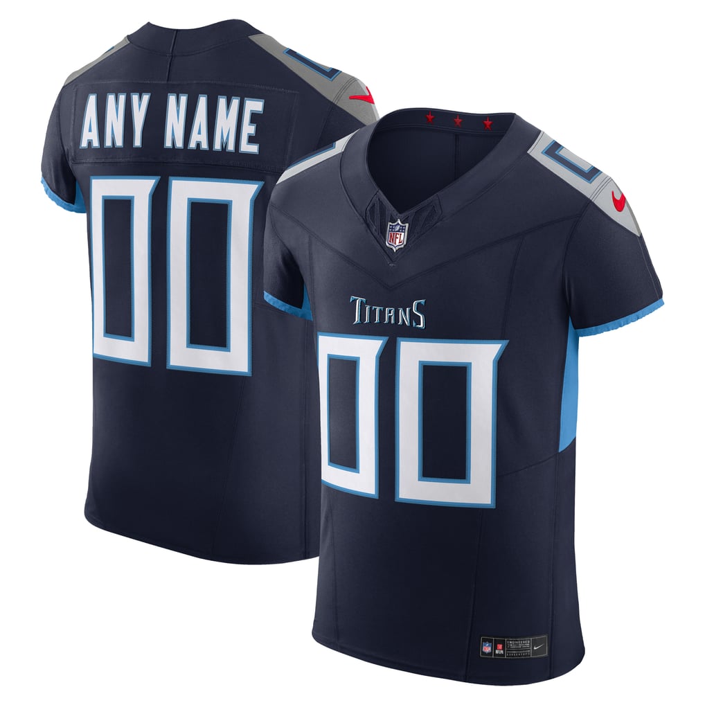 Men's Tennessee Titans Navy Vapor F.U.S.E. Elite Custom Jersey
