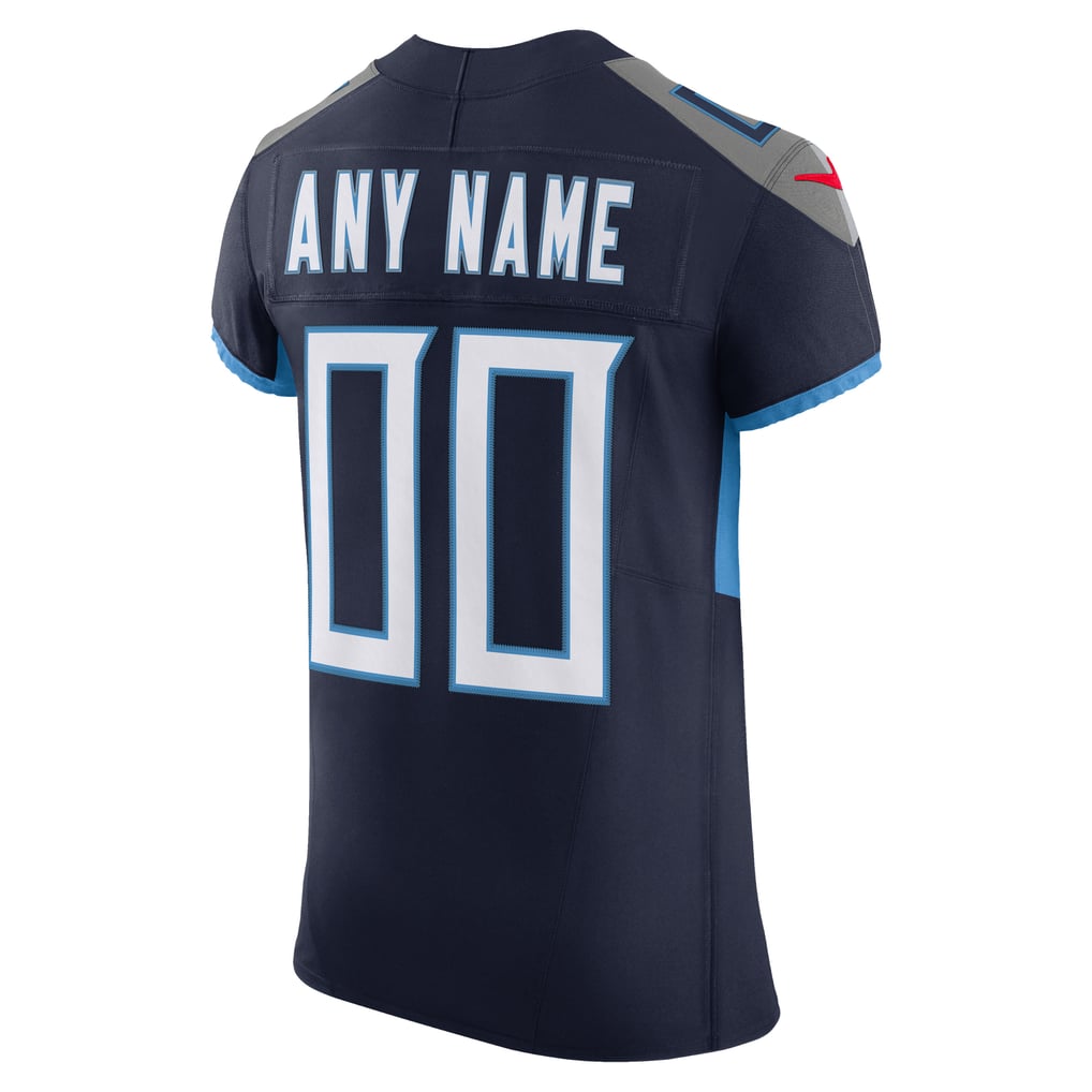 Men's Tennessee Titans Navy Vapor F.U.S.E. Elite Custom Jersey