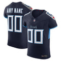 Men's Tennessee Titans Navy Vapor F.U.S.E. Elite Custom Jersey