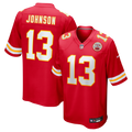 Men's Kansas City Chiefs Nazeeh Johnson Red Game Player Jersey