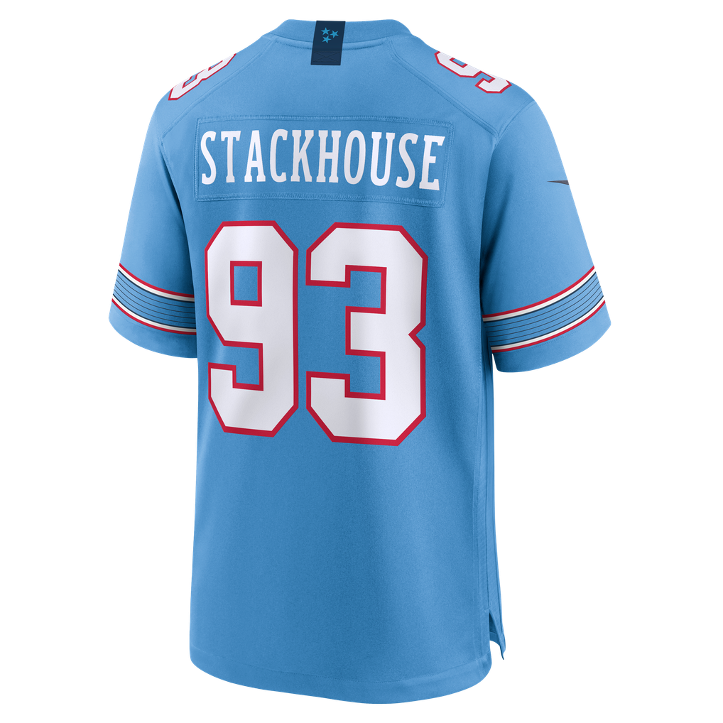 Men's Tennessee Titans Nazir Stackhouse Light Blue Team Game Jersey