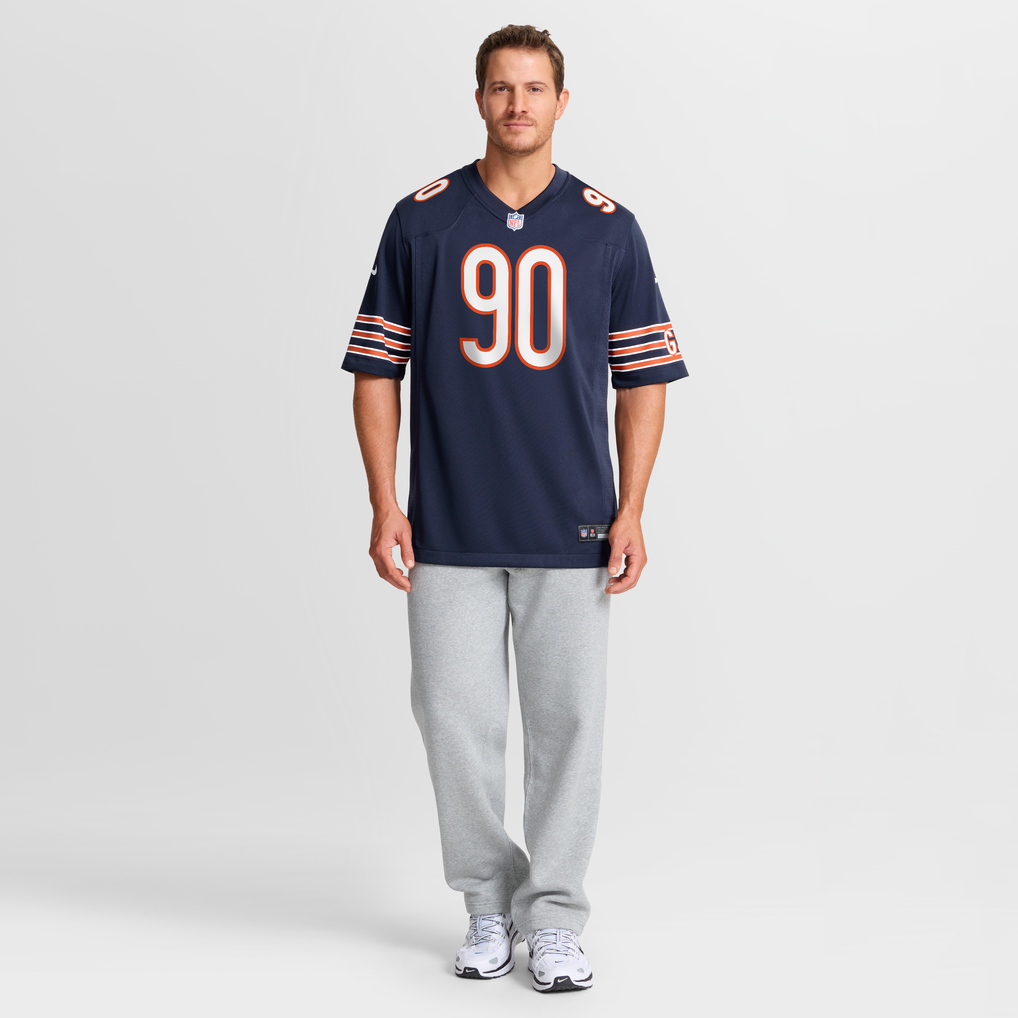 Men's Chicago Bears Neville Gallimore Navy Team Game Jersey