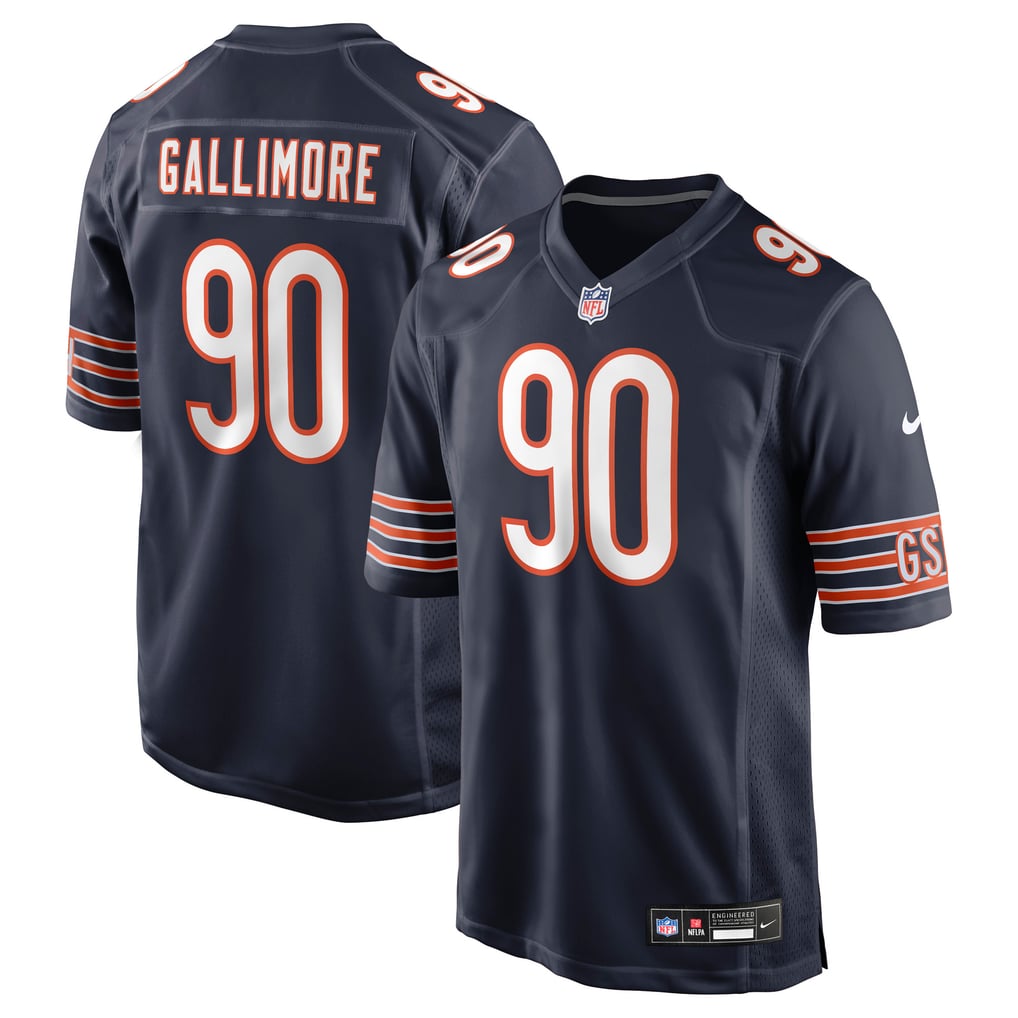 Men's Chicago Bears Neville Gallimore Navy Team Game Jersey