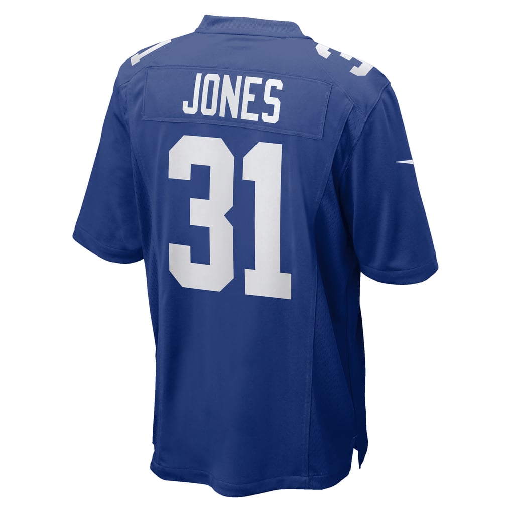 Men's New York Giants Nic Jones Royal Team Game Jersey