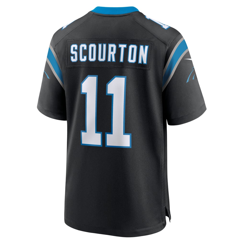 Men's Carolina Panthers Nic Scourton Black Team Game Jersey