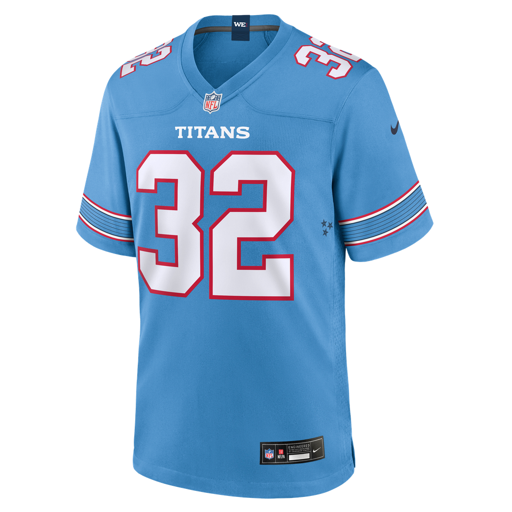 Men's Tennessee Titans Nicholas Singleton Light Blue Team Game Jersey