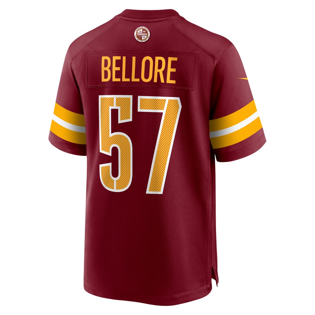 Men's Washington Commanders Nick Bellore Burgundy Team Game Jersey