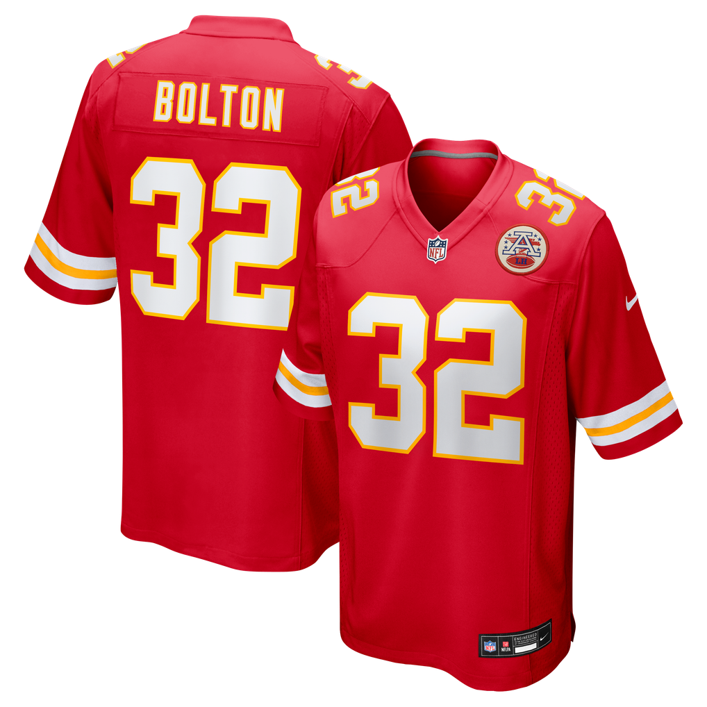 Men's Kansas City Chiefs Nick Bolton Red Game Jersey
