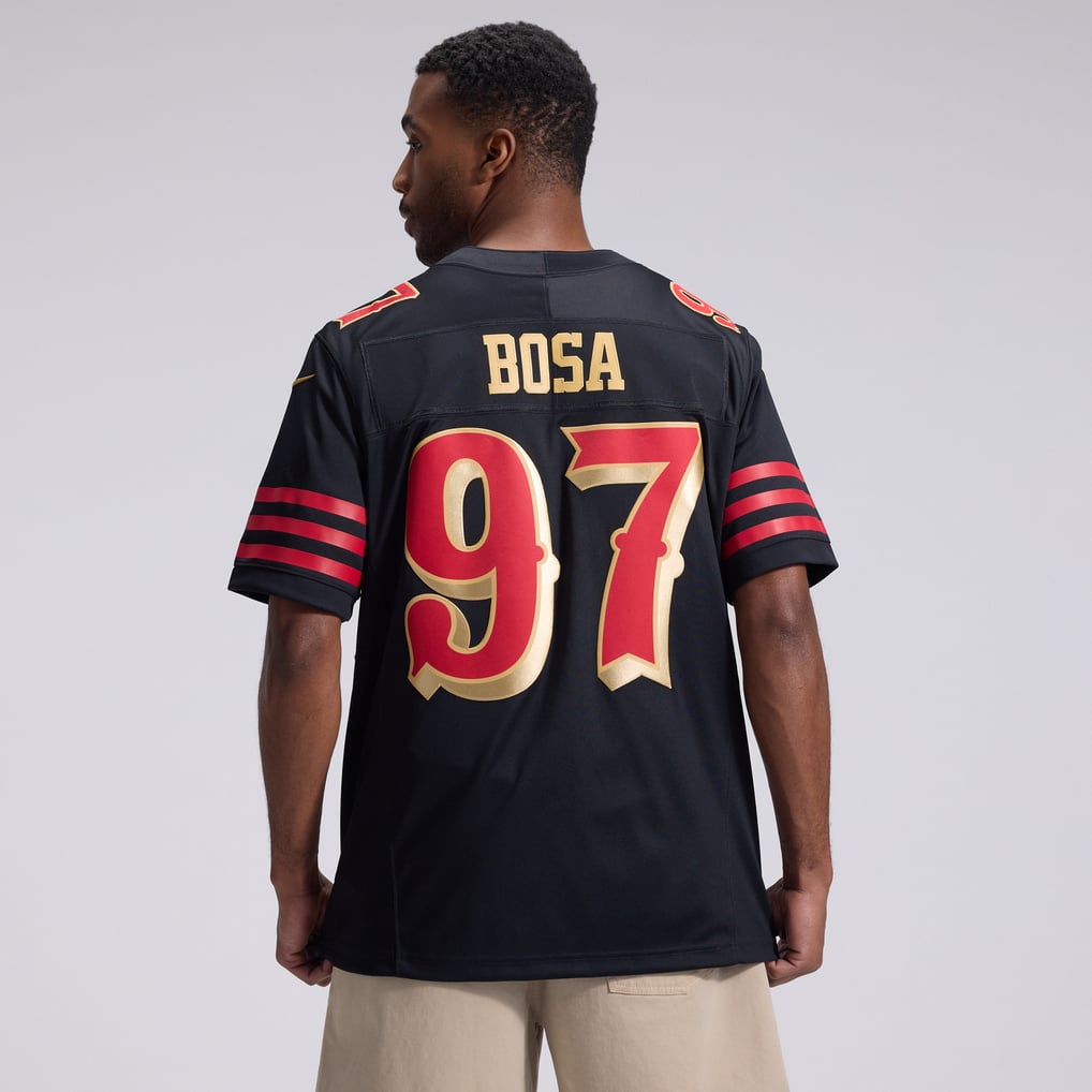 Men's San Francisco 49ers Nick Bosa Black Rivalries Collection Stitched Limited Jersey