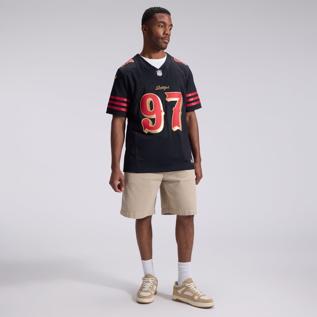 Men's San Francisco 49ers Nick Bosa Black Rivalries Collection Stitched Limited Jersey