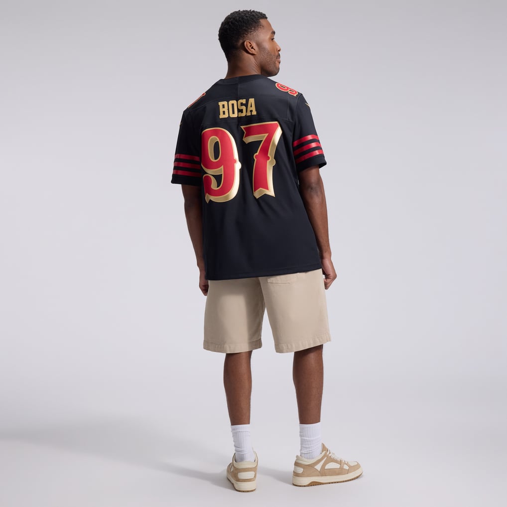 Men's San Francisco 49ers Nick Bosa Black Rivalries Collection Stitched Limited Jersey