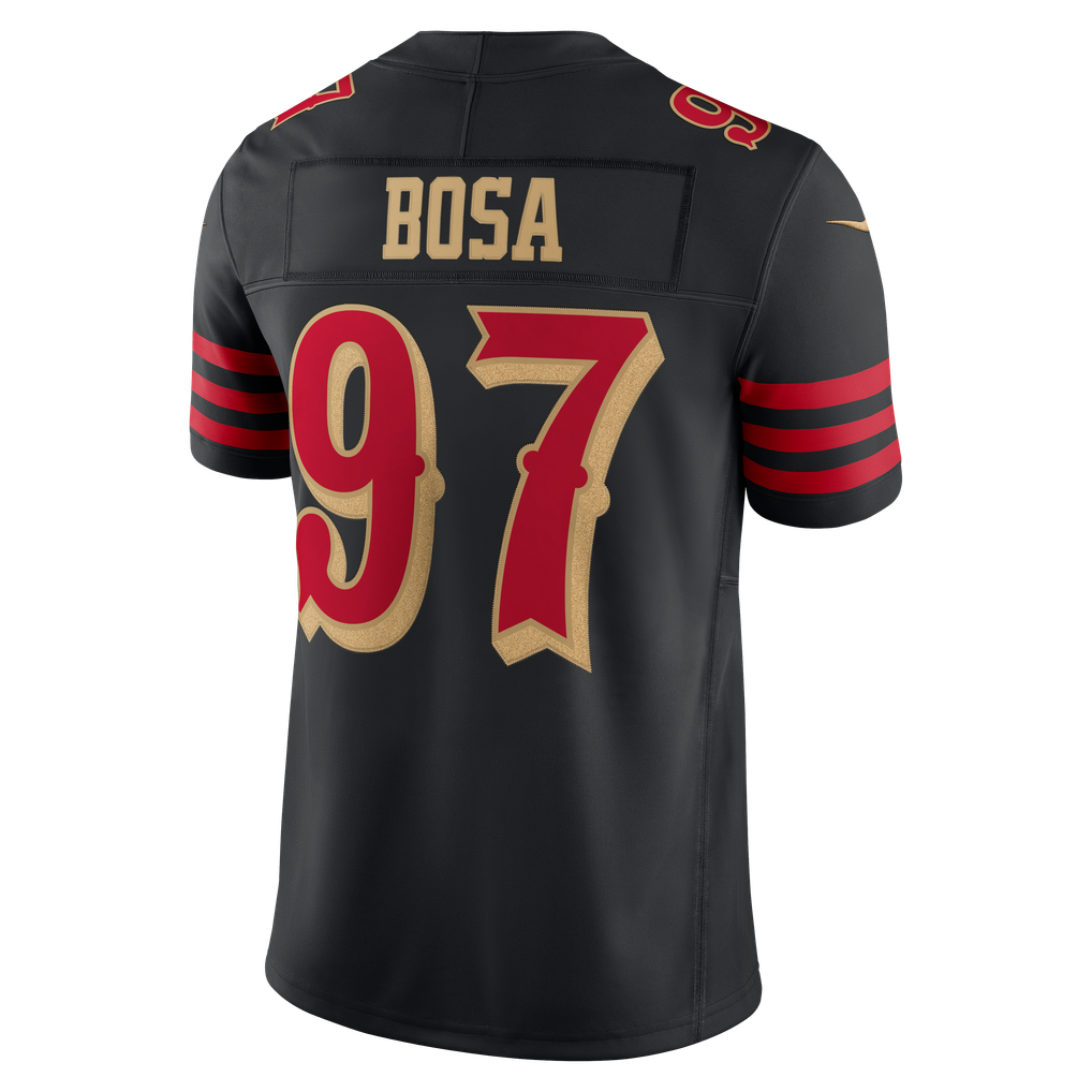 Men's San Francisco 49ers Nick Bosa Black Rivalries Collection Stitched Limited Jersey