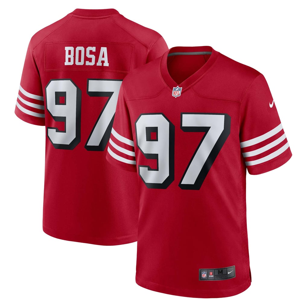 Men's San Francisco 49ers Nick Bosa Scarlet Alternate Game Jersey