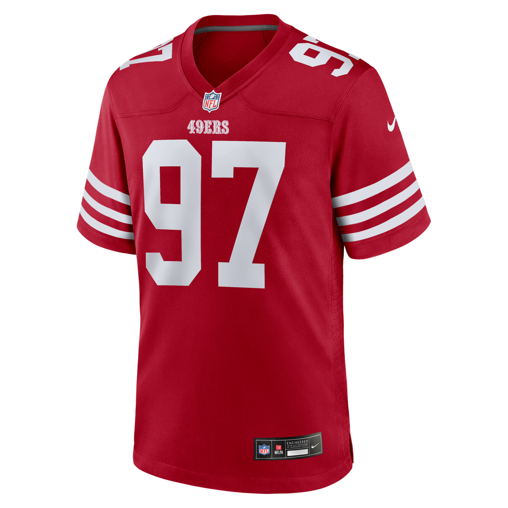 Men's San Francisco 49ers Nick Bosa Scarlet Player Game Jersey