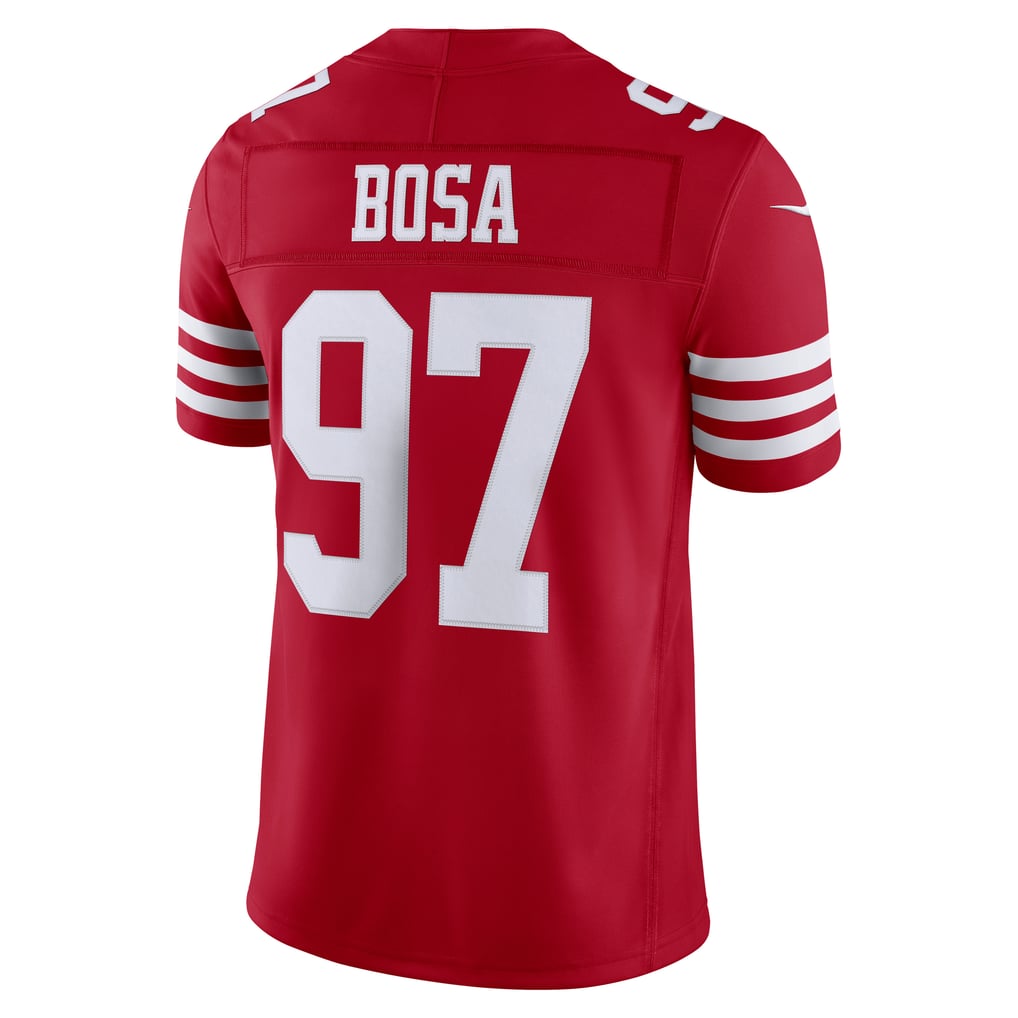 Men's San Francisco 49ers Nick Bosa Scarlet Team Vapor F.U.S.E. Stitched Limited Jersey
