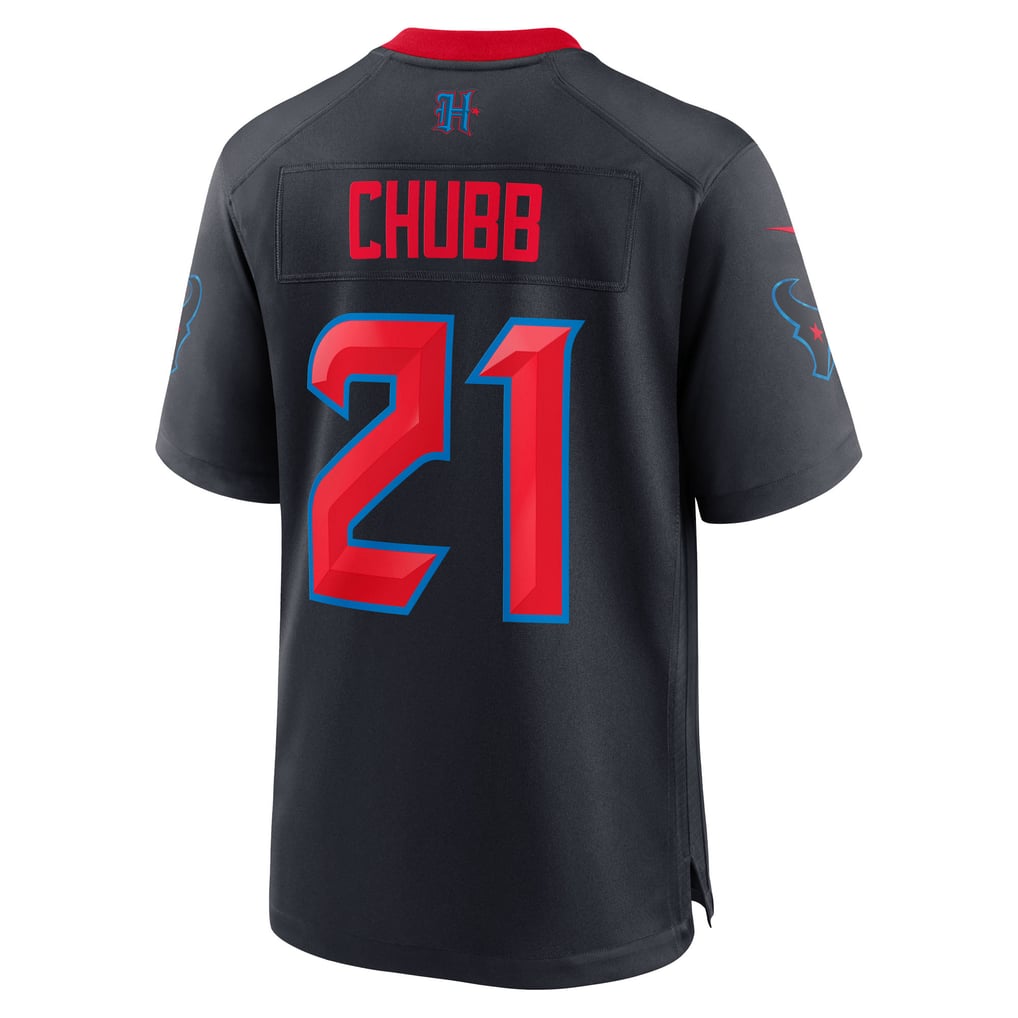 Men's Houston Texans Nick Chubb Navy Alternate 2 Game Jersey