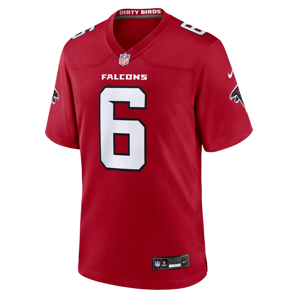 Men's Atlanta Falcons Nick Folk Red Team Game Jersey