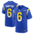 Men's Los Angeles Rams Nick Hampton Royal Team Game Jersey