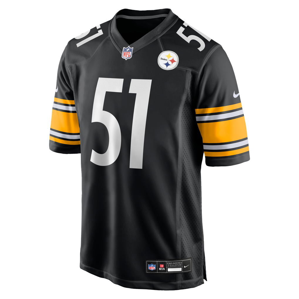 Men's Pittsburgh Steelers Nick Herbig Black Game Jersey