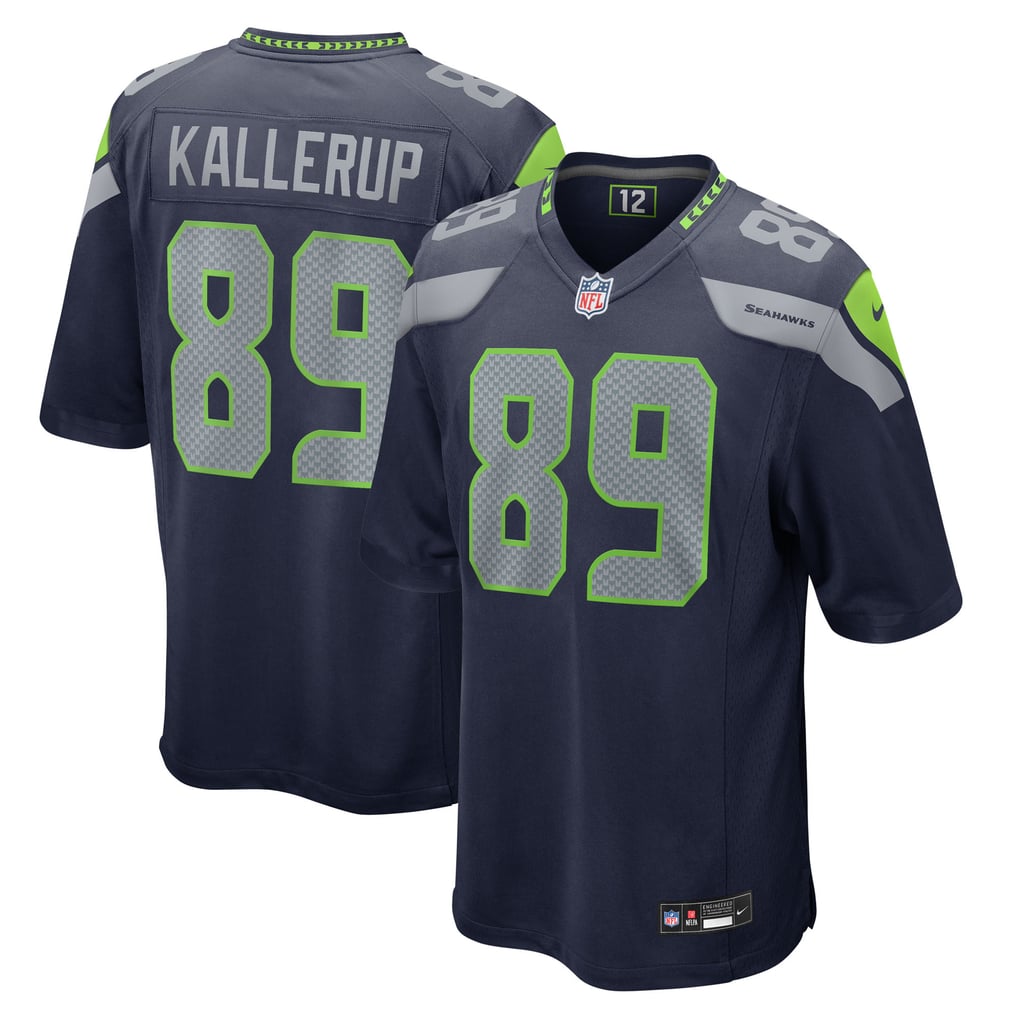 Men's Seattle Seahawks Nick Kallerup College Navy Team Game Jersey
