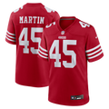 Men's San Francisco 49ers Nick Martin Scarlet Team Game Jersey