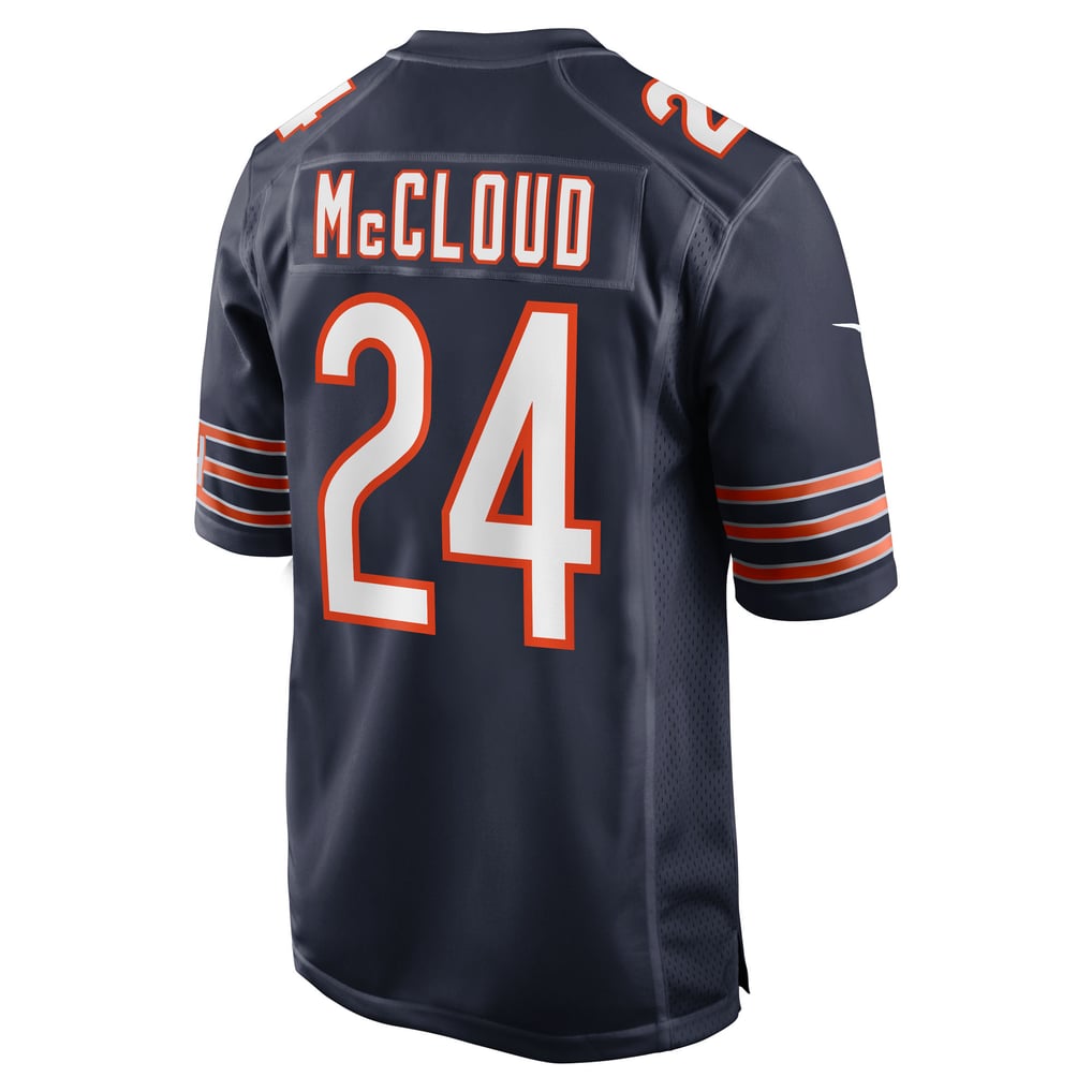 Men's Chicago Bears Nick McCloud Navy Team Game Jersey