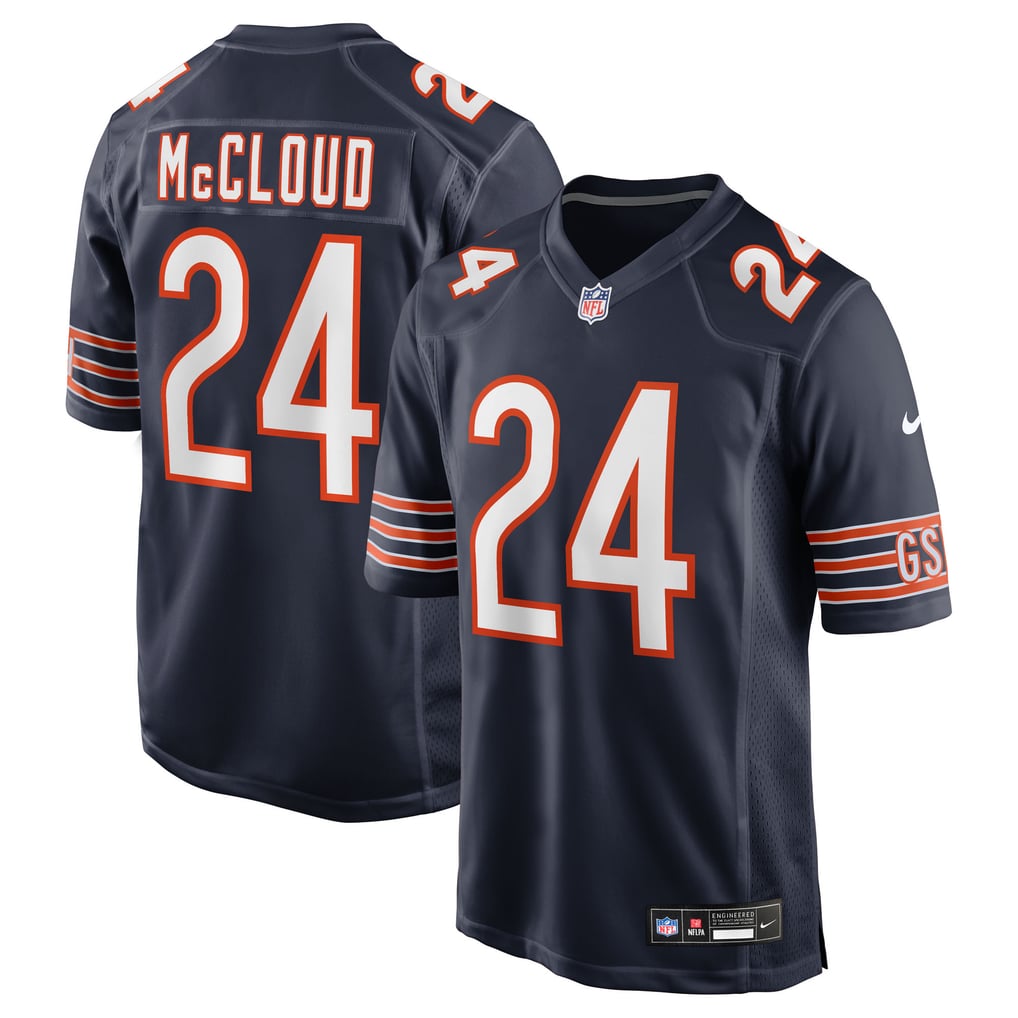 Men's Chicago Bears Nick McCloud Navy Team Game Jersey
