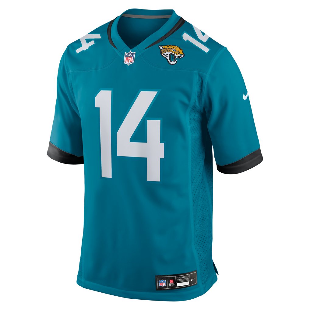 Men's Jacksonville Jaguars Nick Mullens Teal Team Game Jersey