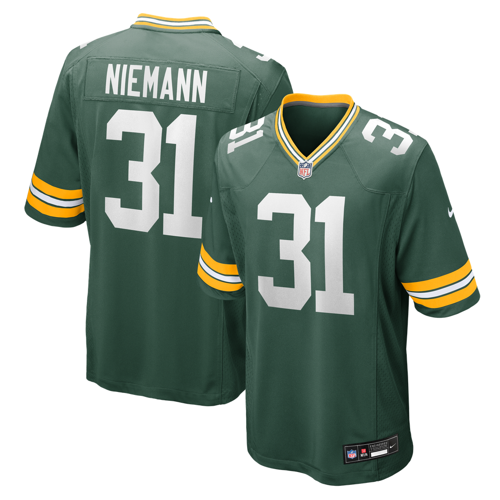 Men's Green Bay Packers Nick Niemann Green Team Game Jersey