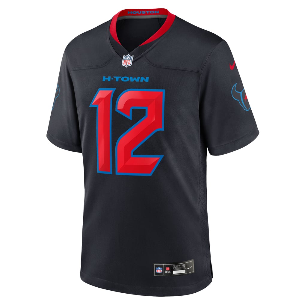 Men's Houston Texans Nico Collins Navy 2nd Alternate Game Jersey