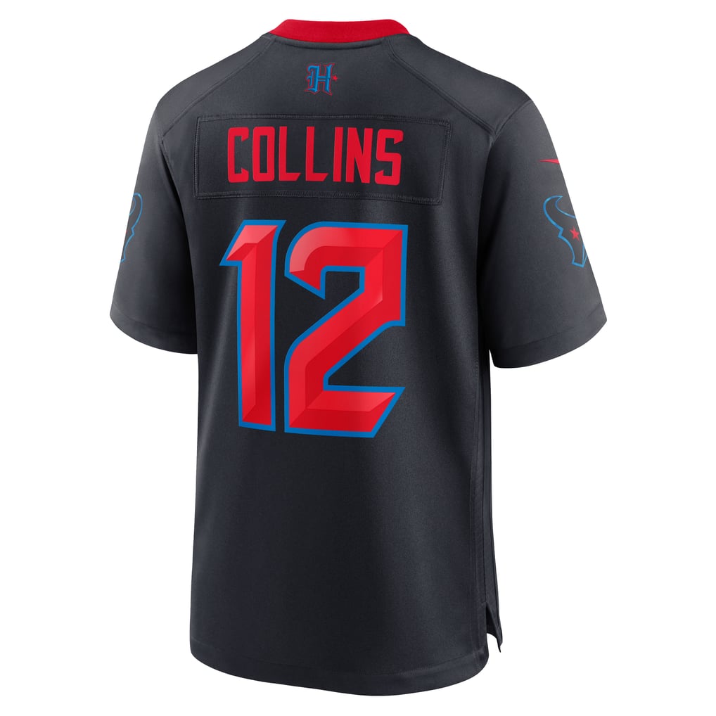 Men's Houston Texans Nico Collins Navy 2nd Alternate Game Jersey