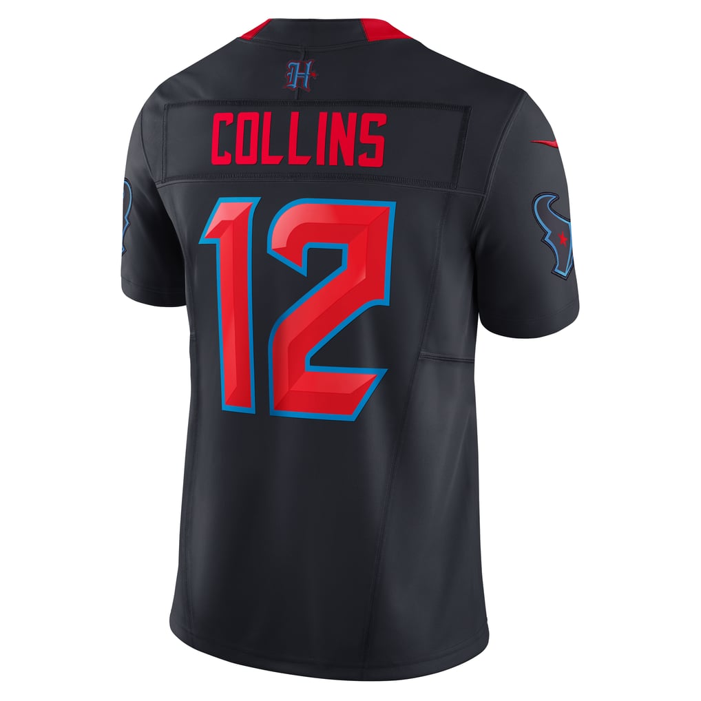 Men's Houston Texans Nico Collins Navy Alternate 2 Vapor F.U.S.E. Limited Jersey