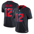 Men's Houston Texans Nico Collins Navy Alternate 2 Vapor F.U.S.E. Limited Jersey
