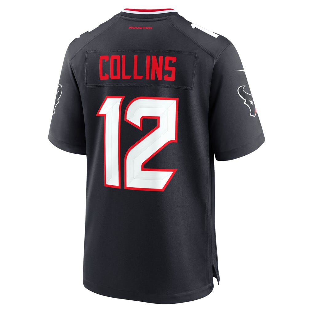 Men's Houston Texans Nico Collins Navy Game Jersey