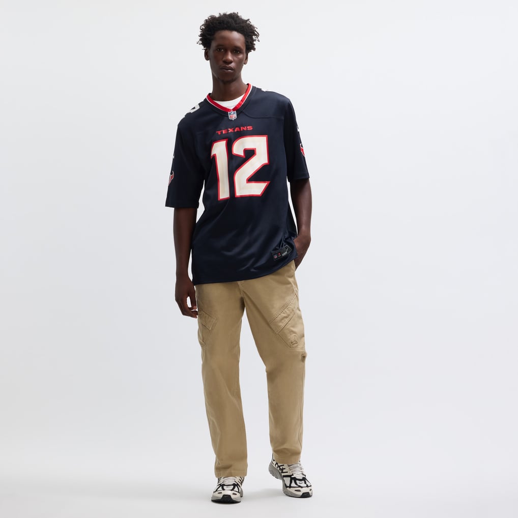 Men's Houston Texans Nico Collins Navy Game Jersey