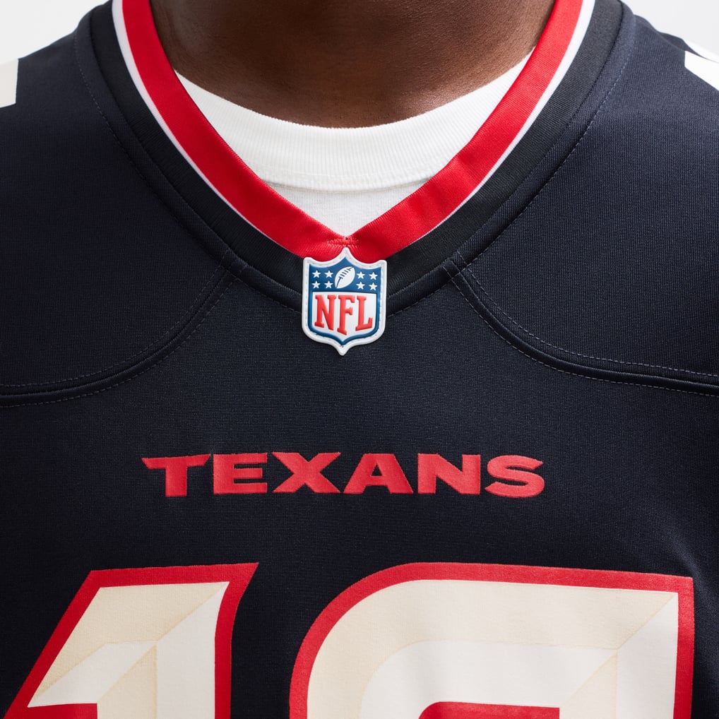 Men's Houston Texans Nico Collins Navy Game Jersey