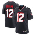 Men's Houston Texans Nico Collins Navy Game Jersey