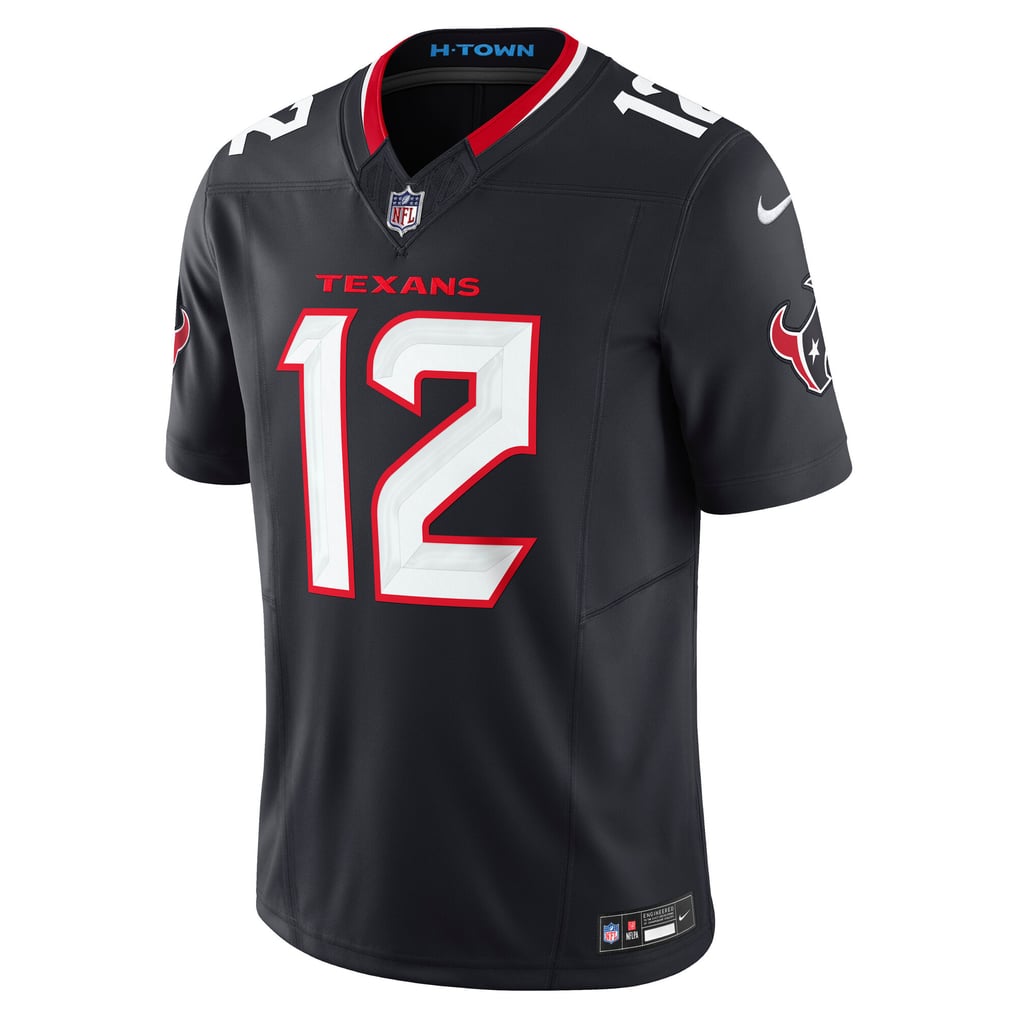 Men's Houston Texans Nico Collins Navy Team Vapor F.U.S.E. Limited Jersey
