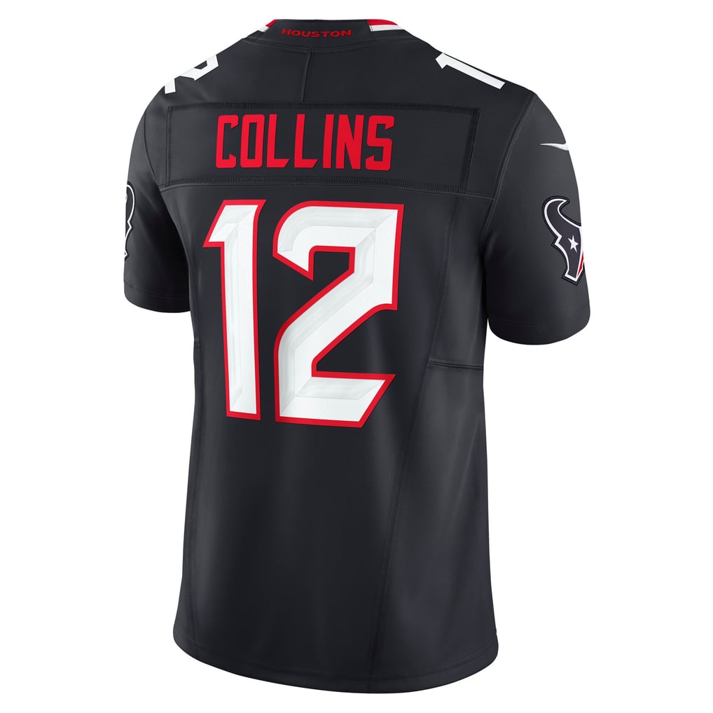 Men's Houston Texans Nico Collins Navy Team Vapor F.U.S.E. Limited Jersey