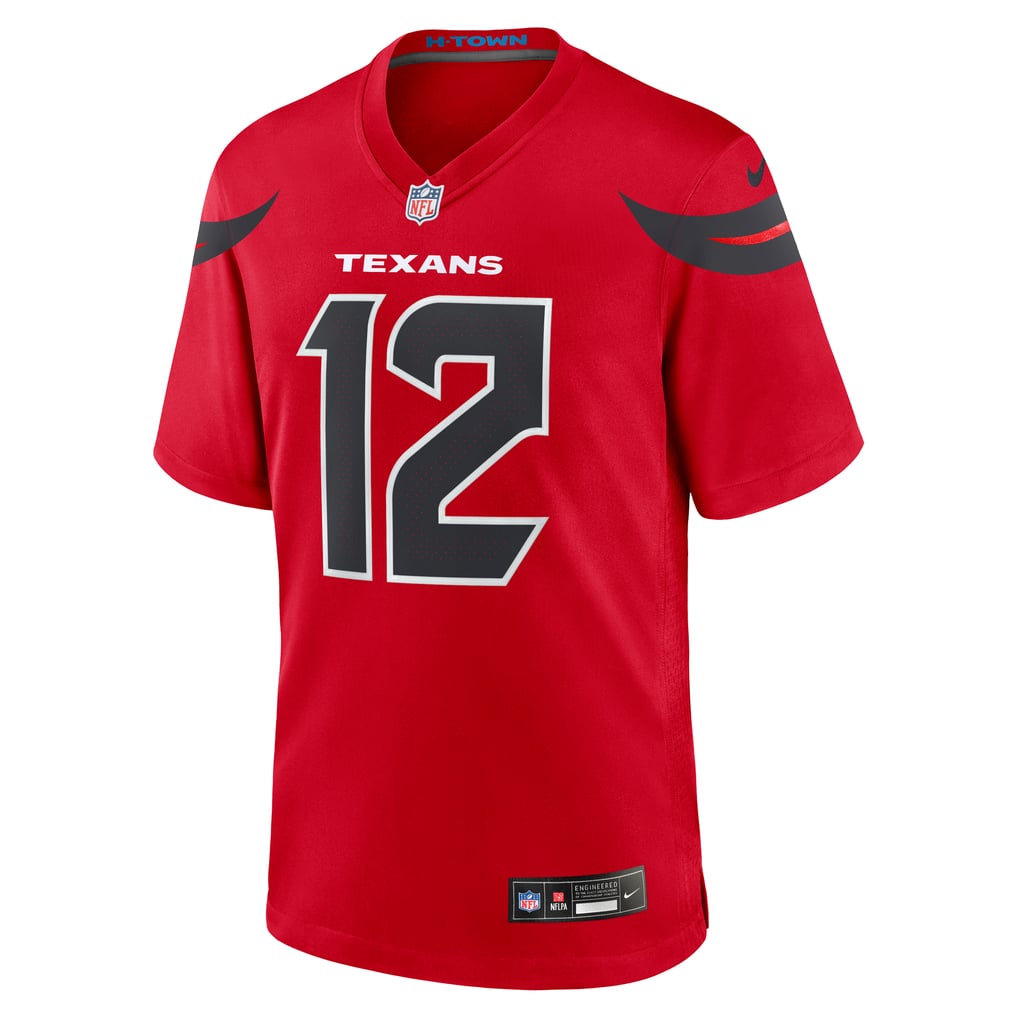 Men's Houston Texans Nico Collins Red Alternate Game Jersey