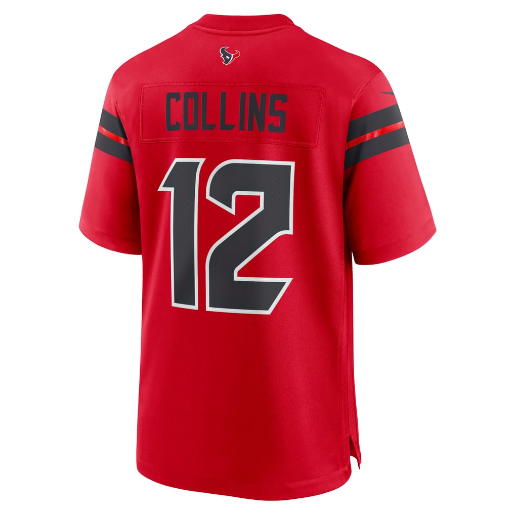 Men's Houston Texans Nico Collins Red Alternate Game Jersey