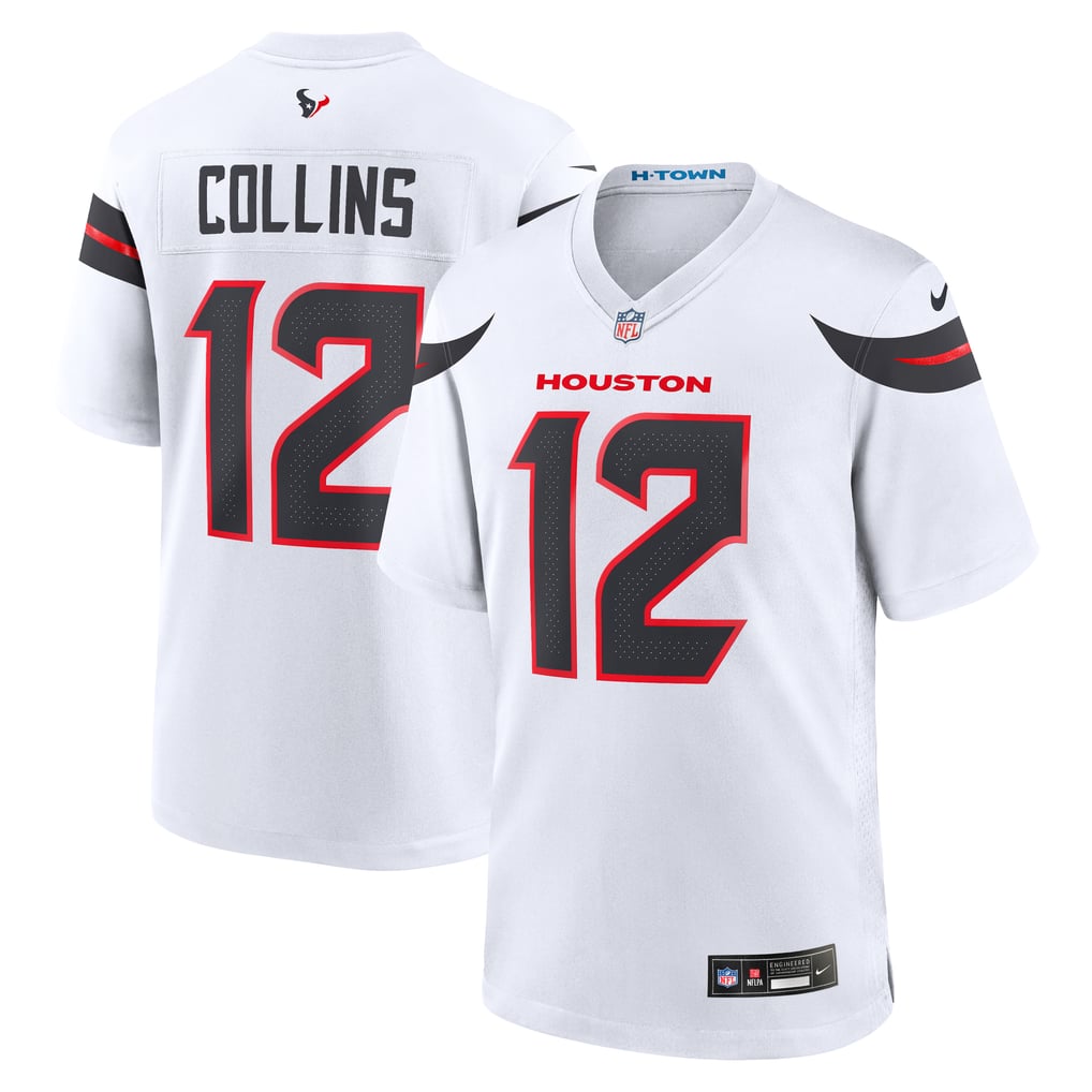 Men's Houston Texans Nico Collins White Game Jersey