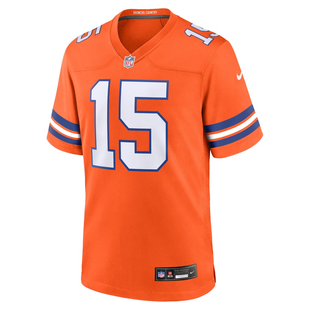 Men's Denver Broncos Nik Bonitto Orange Alternate 2 Mile High Collection 1977 Throwback Game Jersey